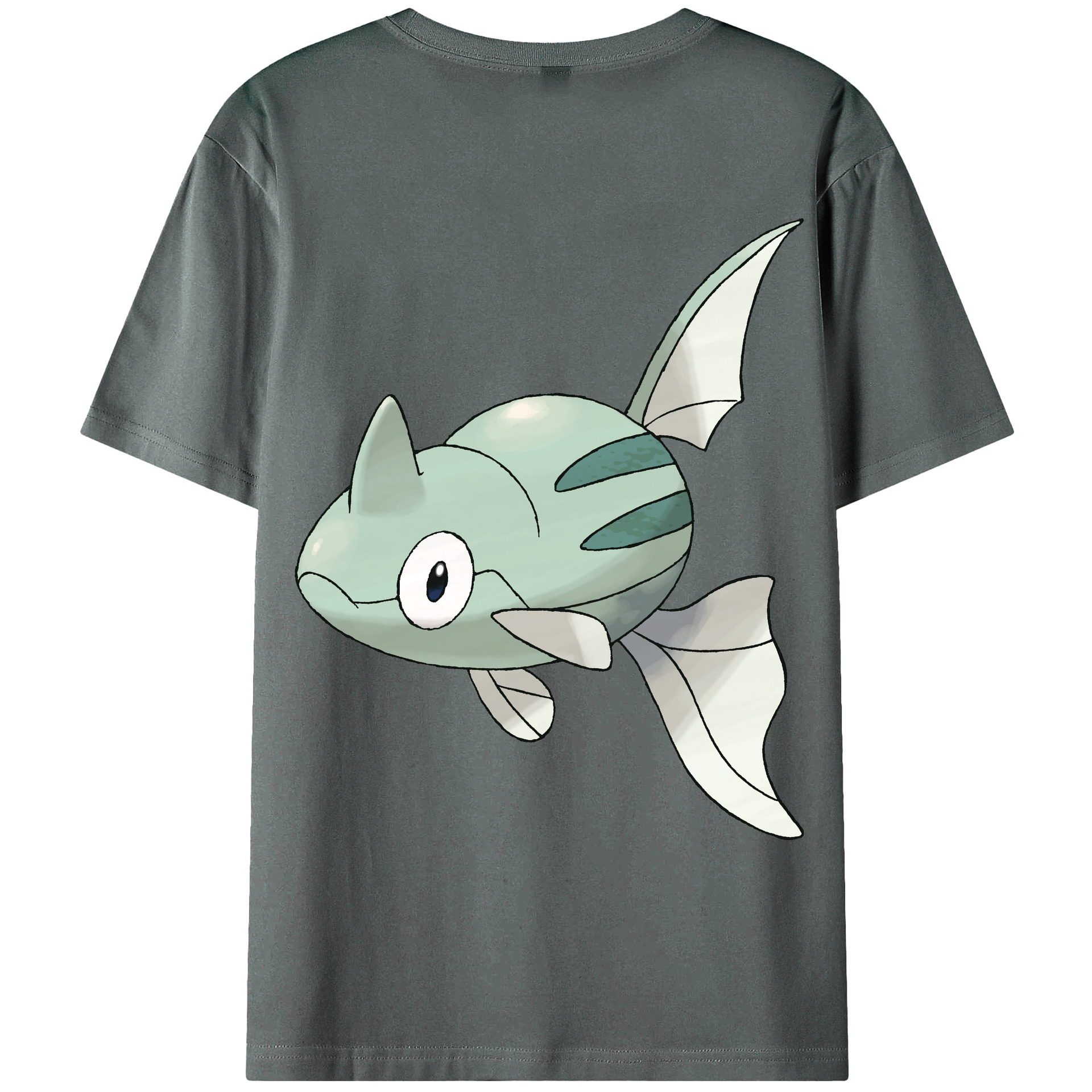 （画像用） ポケットモンスター Pokémon 綿100％ メンズ半袖Tシャツ（バックプリント） 通気性